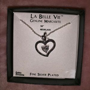 Silver heart necklace